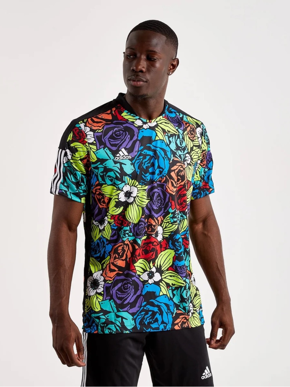 MENS ADIDAS TIRO FLORAL JERSEY